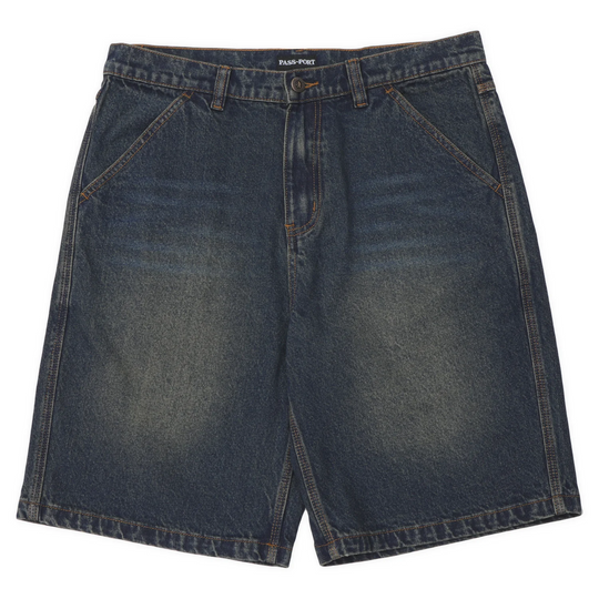 Workers Club Classic Jean Short, Washed Dark indigo
