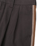 Herringbone Leaugues Club Stripe Pant, Dark Brown