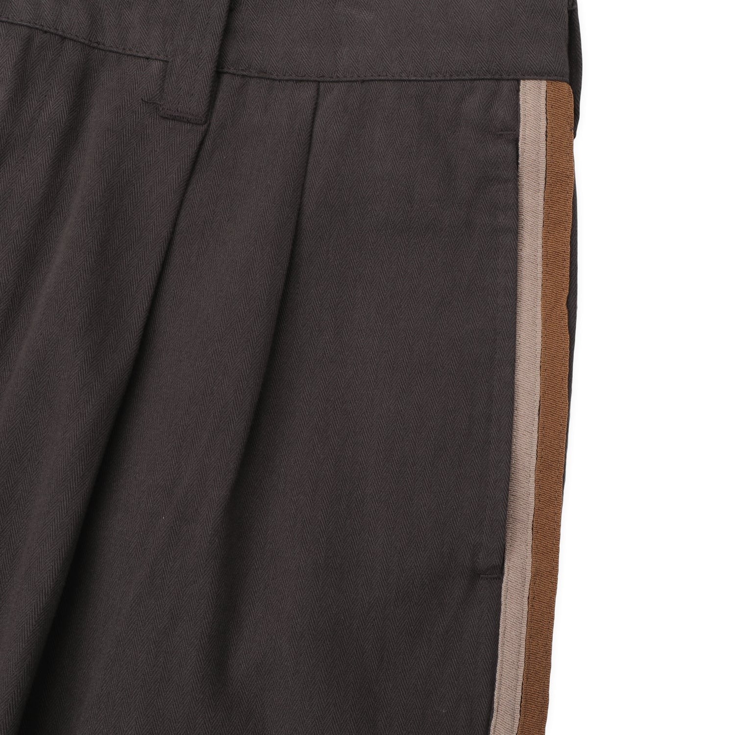 Herringbone Leaugues Club Stripe Pant, Dark Brown