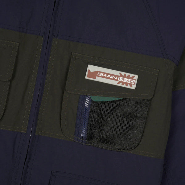 Brain Dead Paneled Snow Jacket, Navy