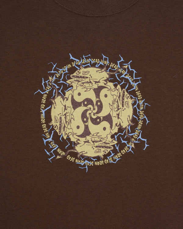 Brain Dead Ying Yang Run Tee, Brown