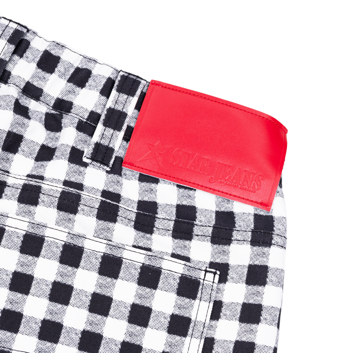 C-Star Plaid Shorts, White
