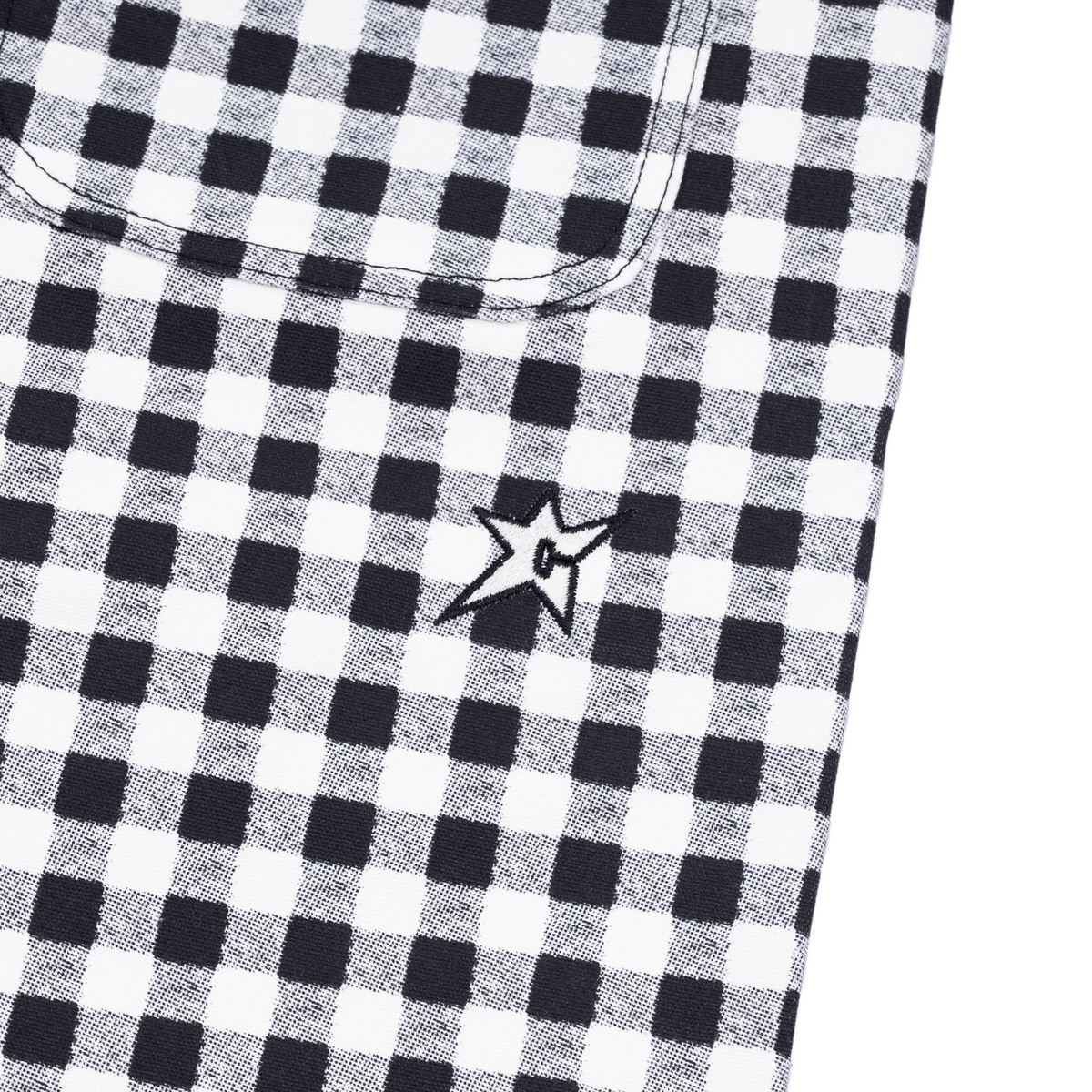 C-Star Plaid Shorts, White