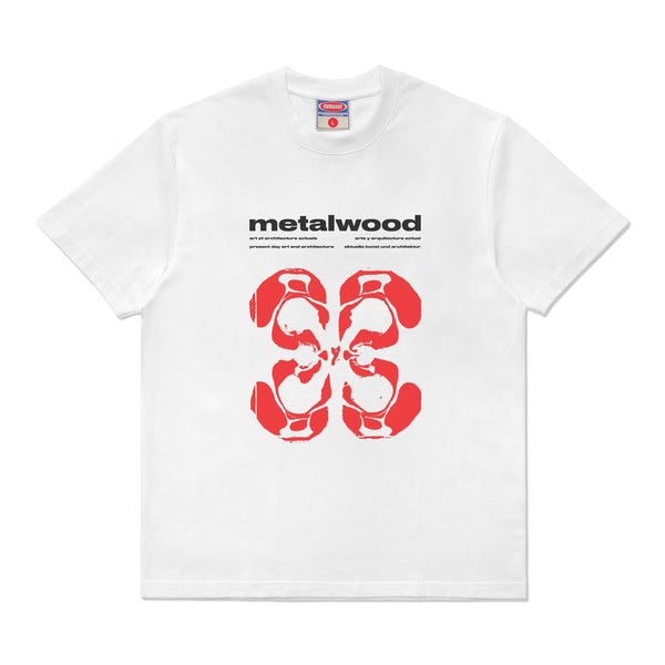Metalwood Rorshach Tee, White