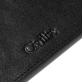 Zippered Leather Pouch, Black