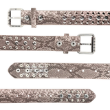 Studded Snake Belt, Sand