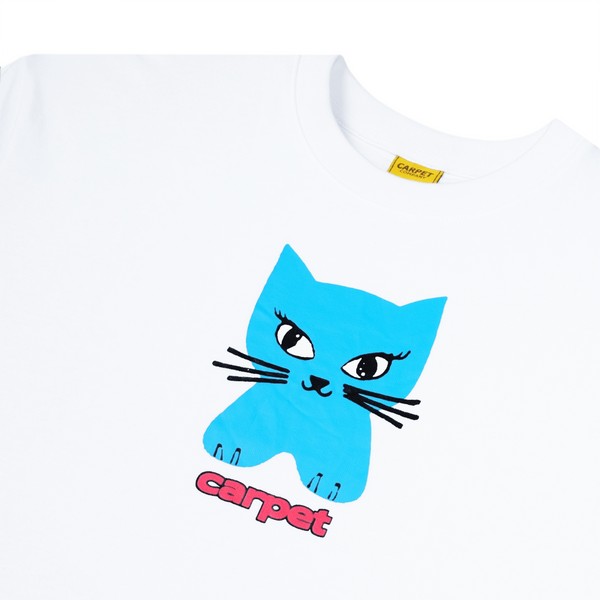 Carpet Company Cat Tee, White