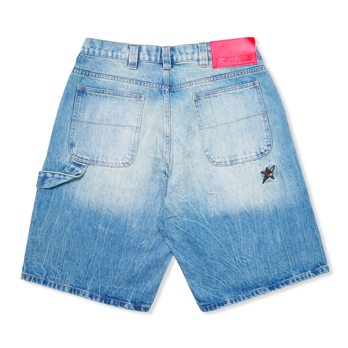 Faded C-Star Denim Shorts, Blue