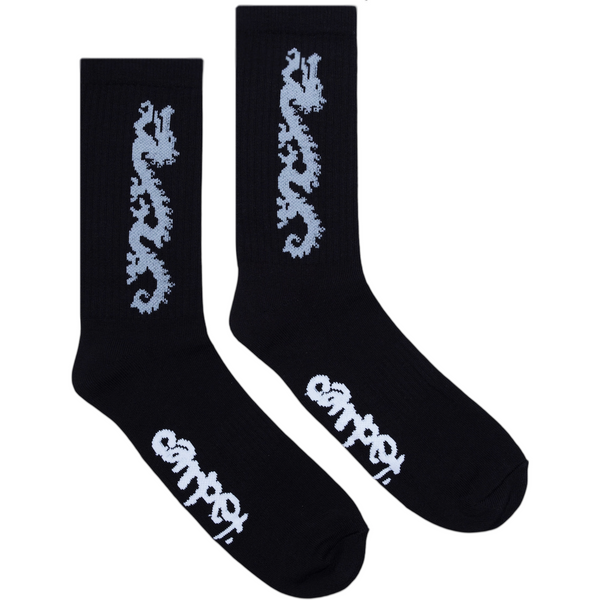 Carpet Company Dragon Socks, Black