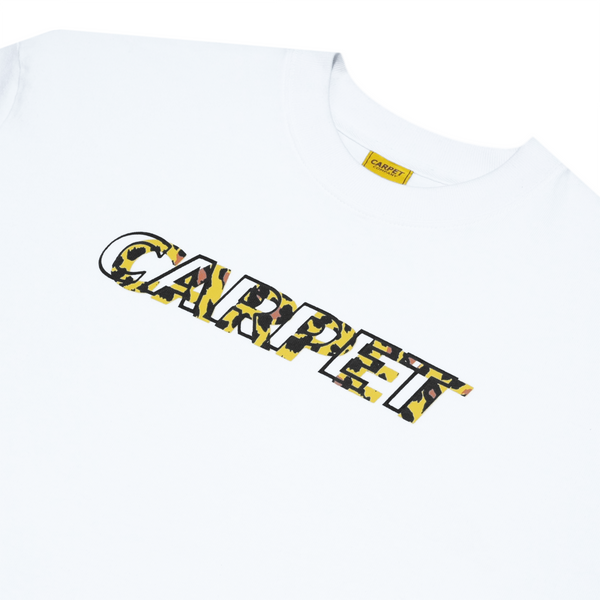 Carpet Company Misprint Cheetah Tee, White
