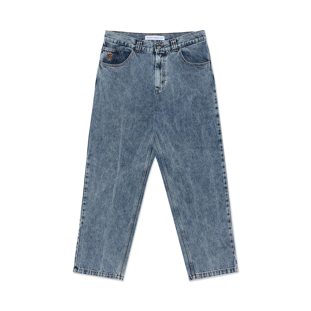 93! Denim Jeans, Heavy Washed Blue