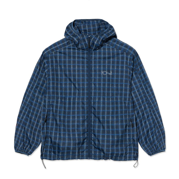 Polar Skate Co. Chase Light Shell Jacket, Blue Check