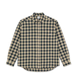 Mitchell L/S Shirt, Teal / Butter