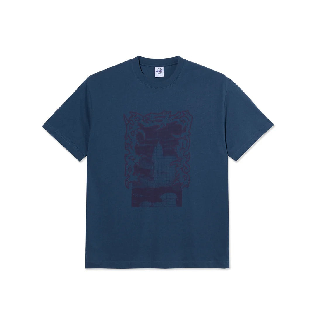 Passing Resemblance Tee, Grey Blue