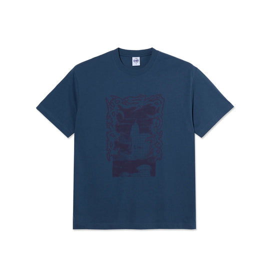 Passing Resemblance Tee, Grey Blue