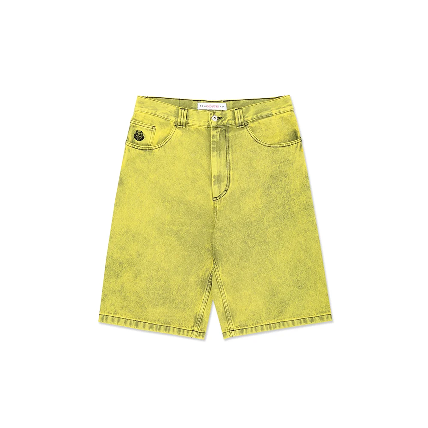 Angel Child Big Boy Shorts, Lemon Black