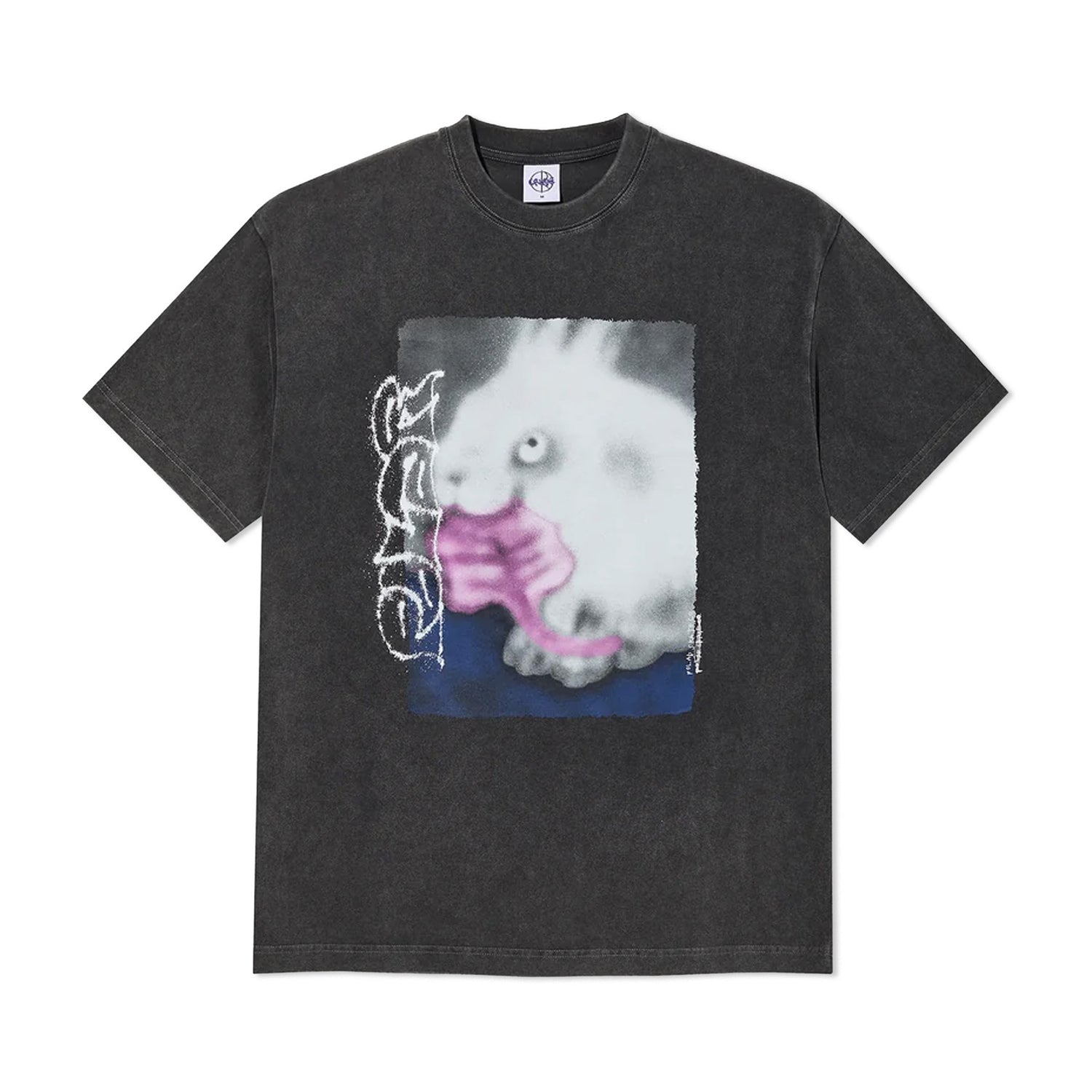 Rabbit Tee, Silver Black