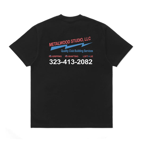 Metalwood Club Building Tee, Black