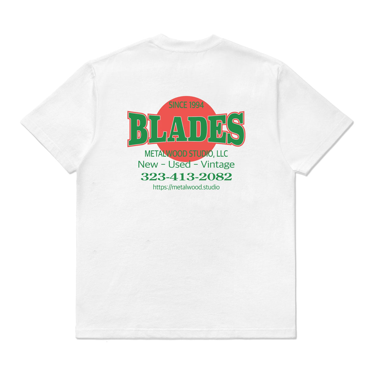 Blades Gym Tee, White