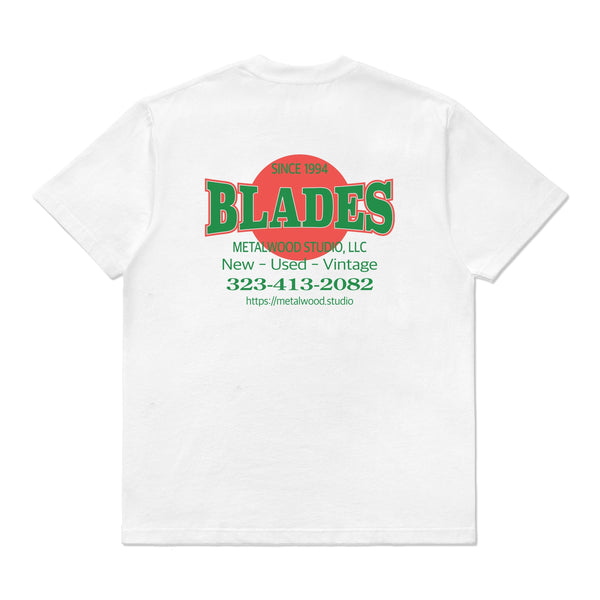 Metalwood Blades Gym Tee, White