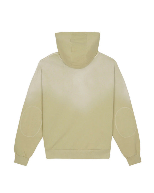 Brain Dead Padded Elbow Zip-Thru Pullover, Sand