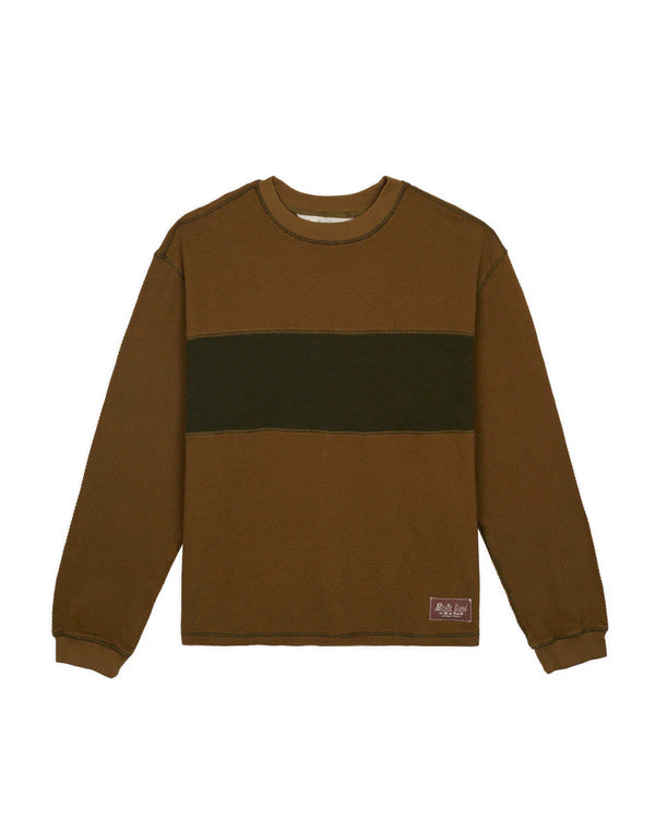 Brain Dead Thermal Long Sleeve Tee, Olive