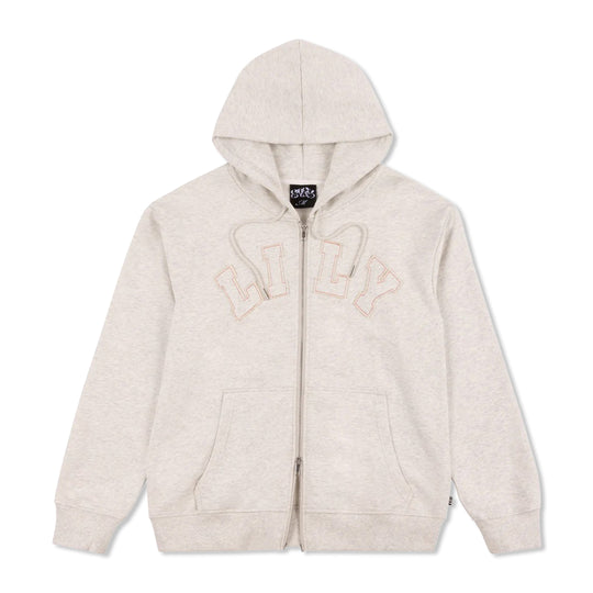 LILY Applique Pullover Hood, Heather Grey