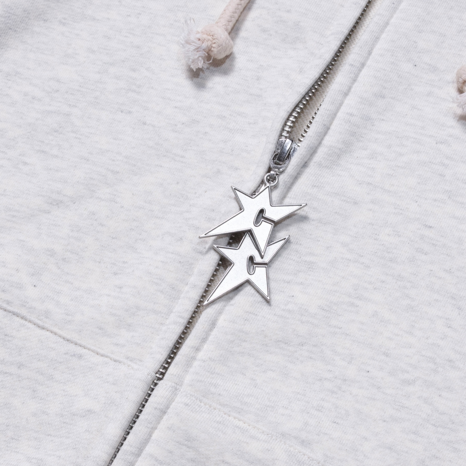 C Star Double Zip-Thru Pullover Hood, Oxford