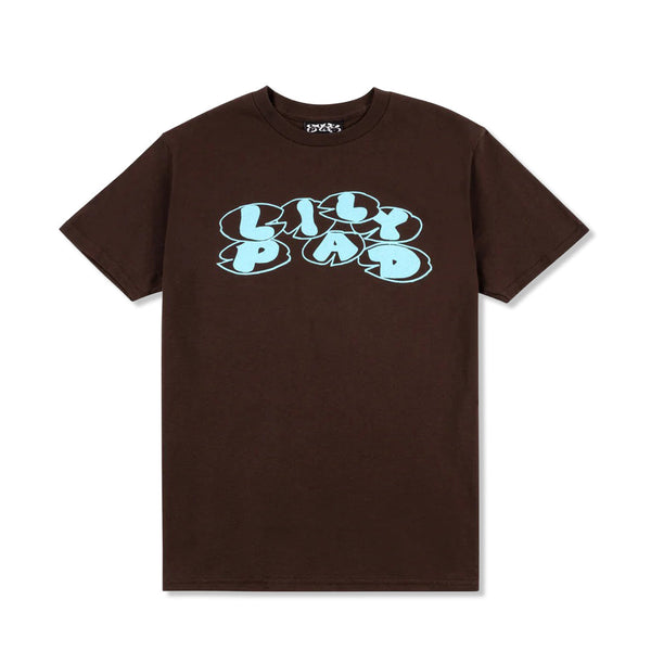 Lilypad Wordmark tee, Brown