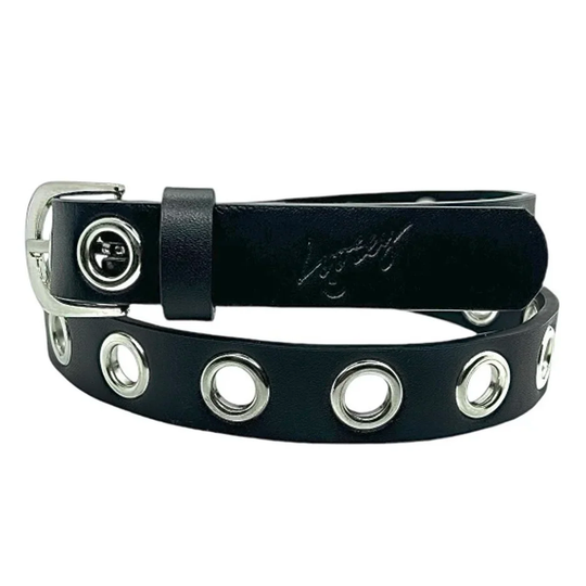 Mini Grommet Belt, Black