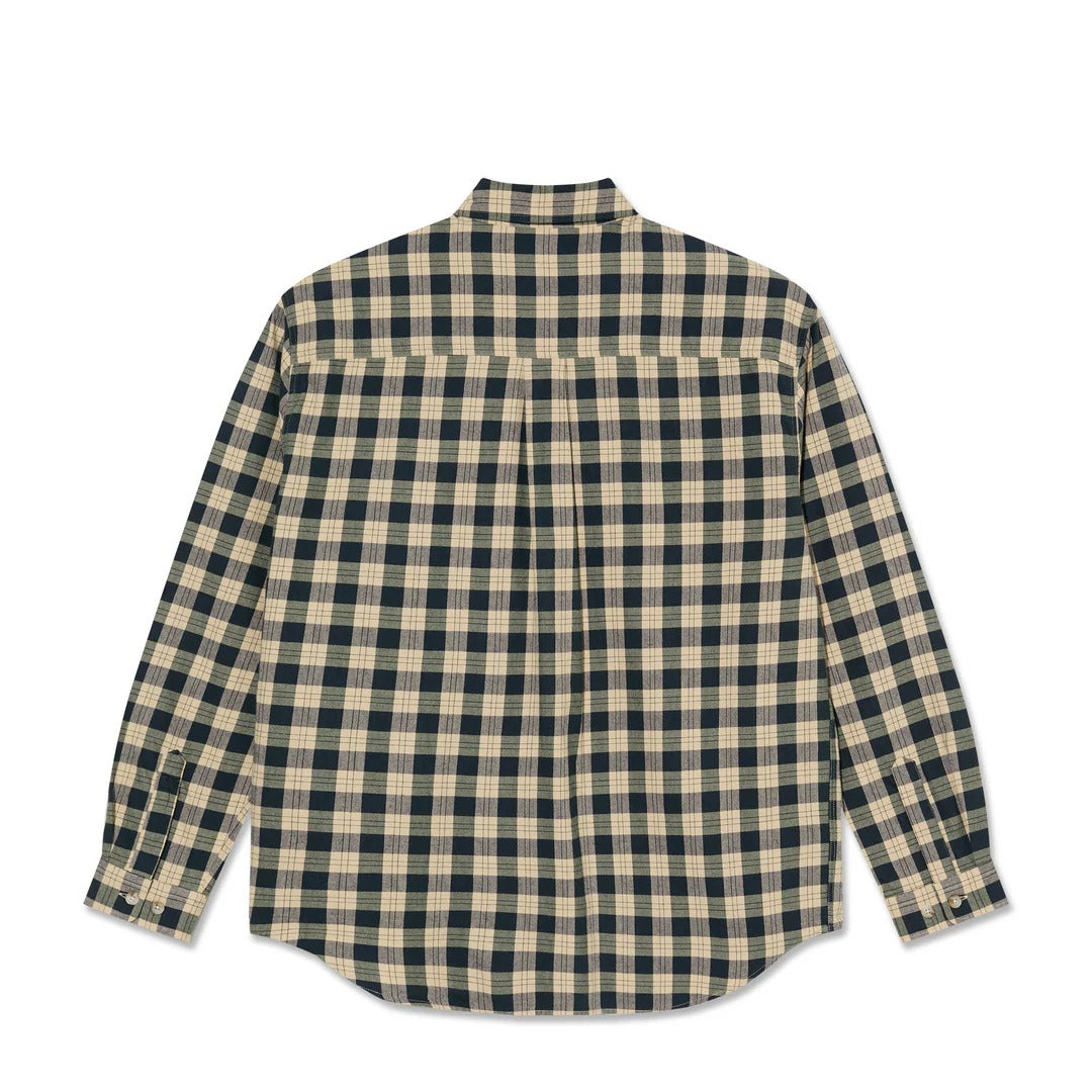 Mitchell L/S Shirt, Teal / Butter
