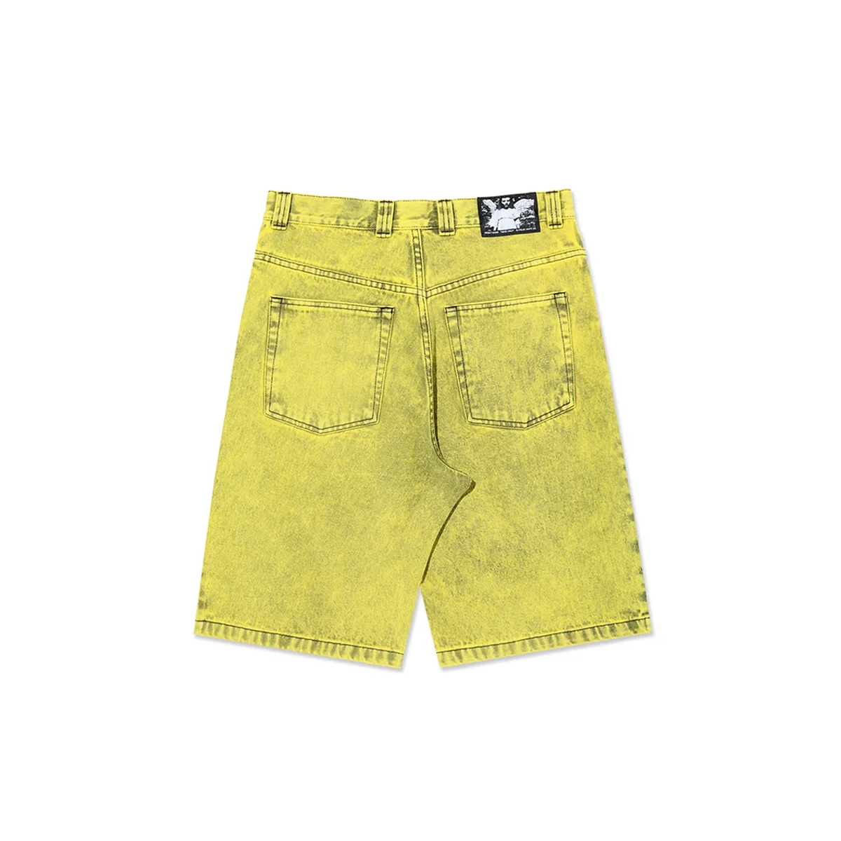 Angel Child Big Boy Shorts, Lemon Black