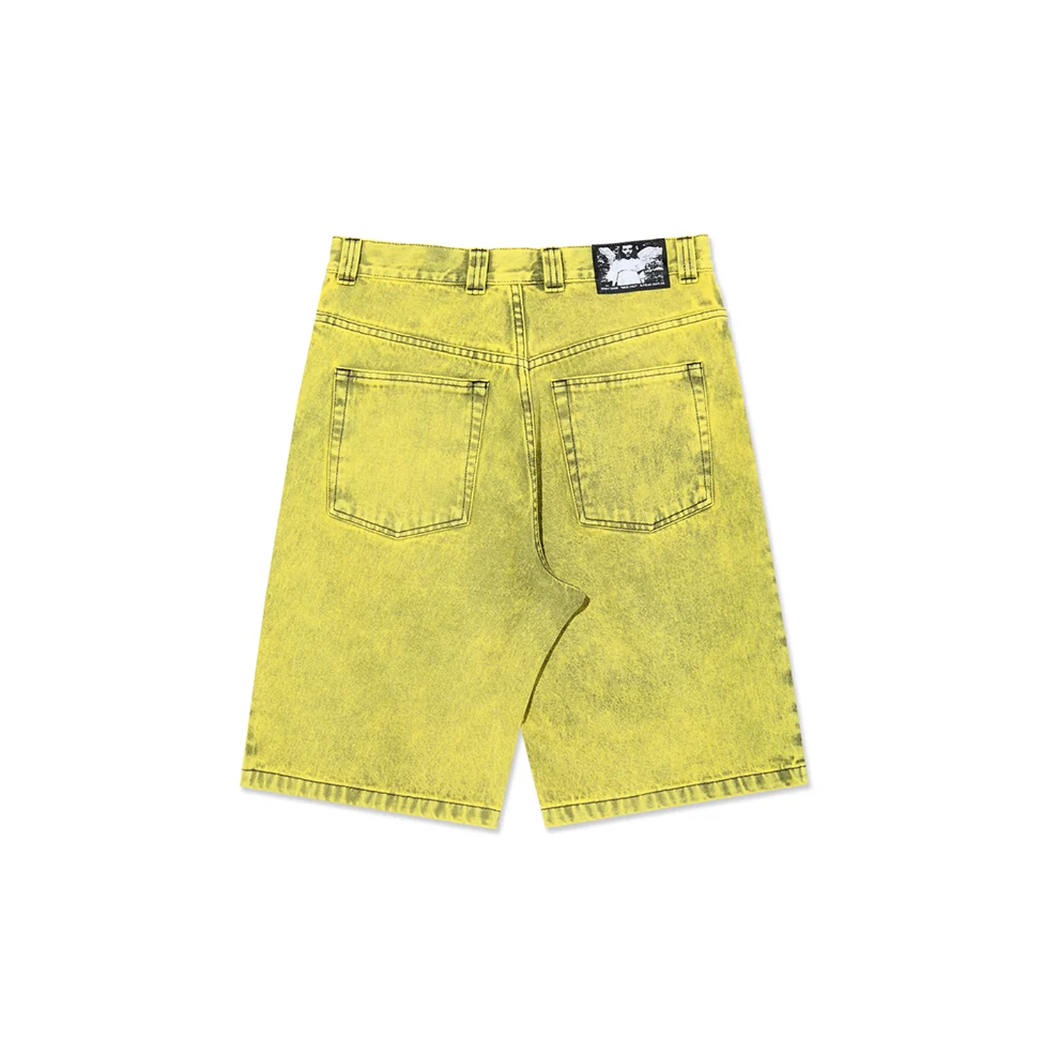 Angel Child Big Boy Shorts, Lemon Black