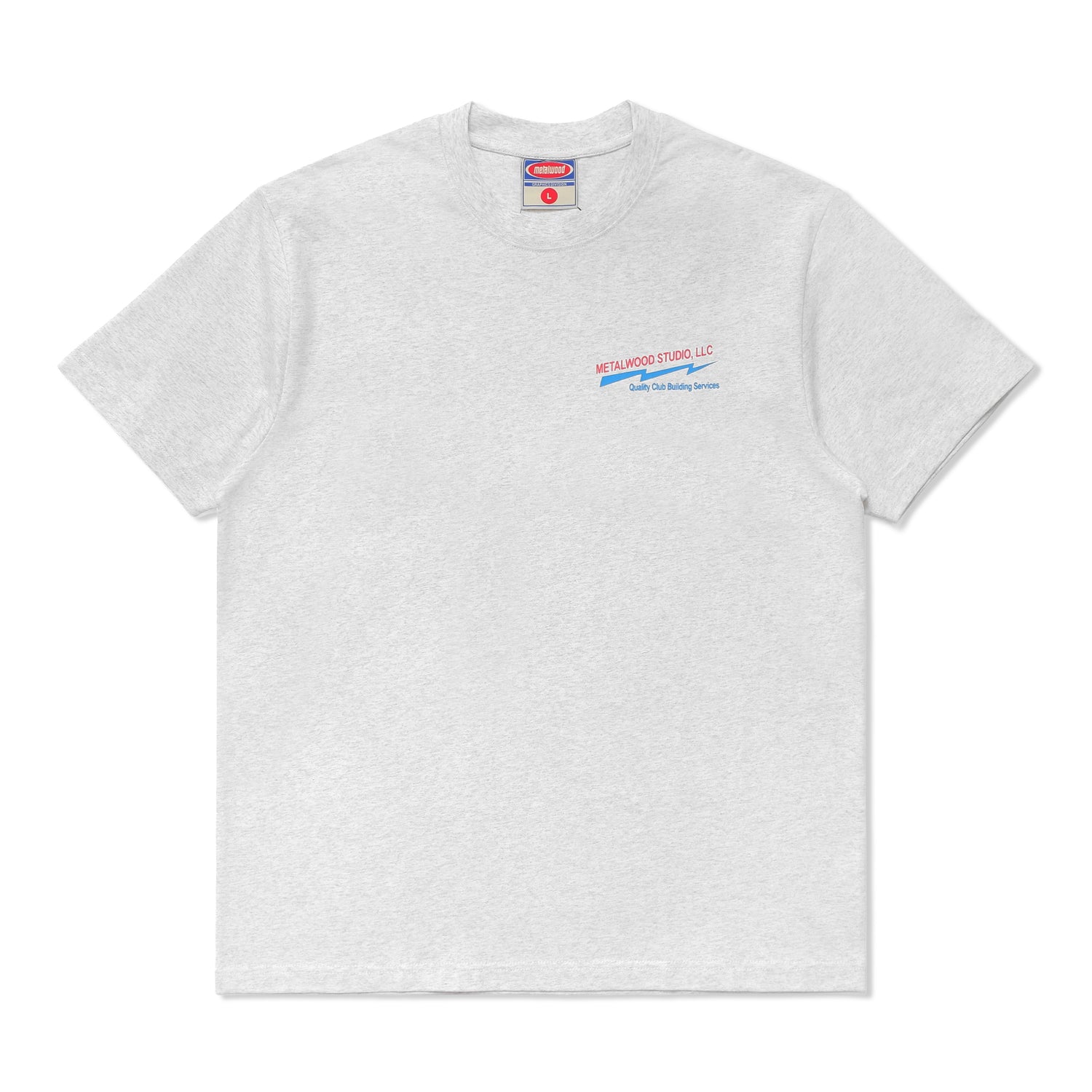 Club Building Tee, Heather Grey