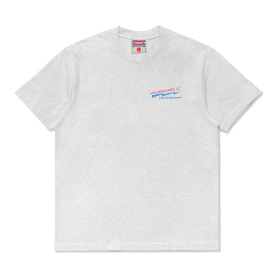 Club Building Tee, Heather Grey