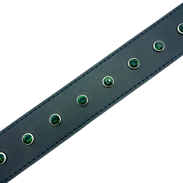 Loosey Black Rhinestone Belt