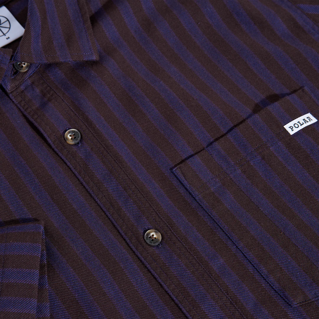 Mitchell Shirt, Purple / Chocolate