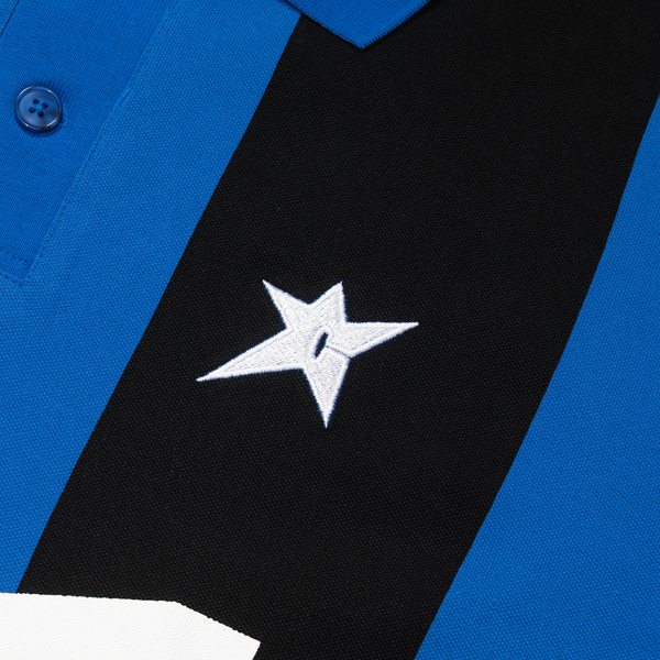 Carpet Company Polo Jersey, Blue Stripe