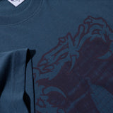 Passing Resemblance Tee, Grey Blue