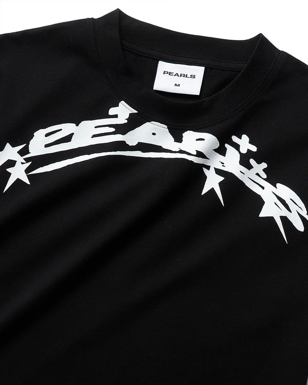 Pearls Skateboards Arc Tee, Black