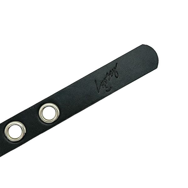 Loosey Mini Grommet Belt, Black