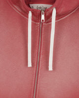 Padded Elbow Zip-Thru Pullover, Brick