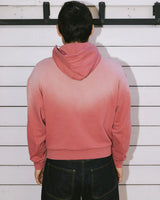Padded Elbow Zip-Thru Pullover, Brick