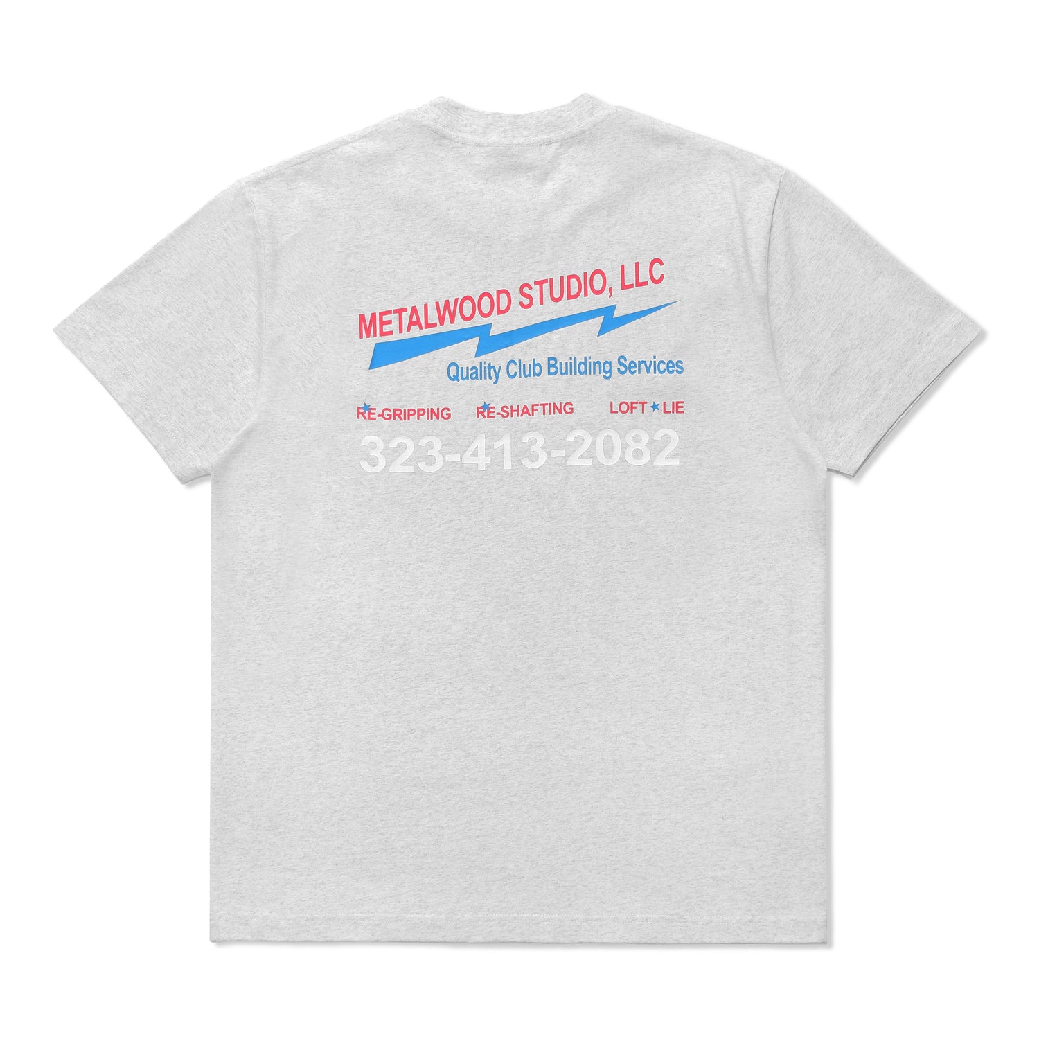 Club Building Tee, Heather Grey
