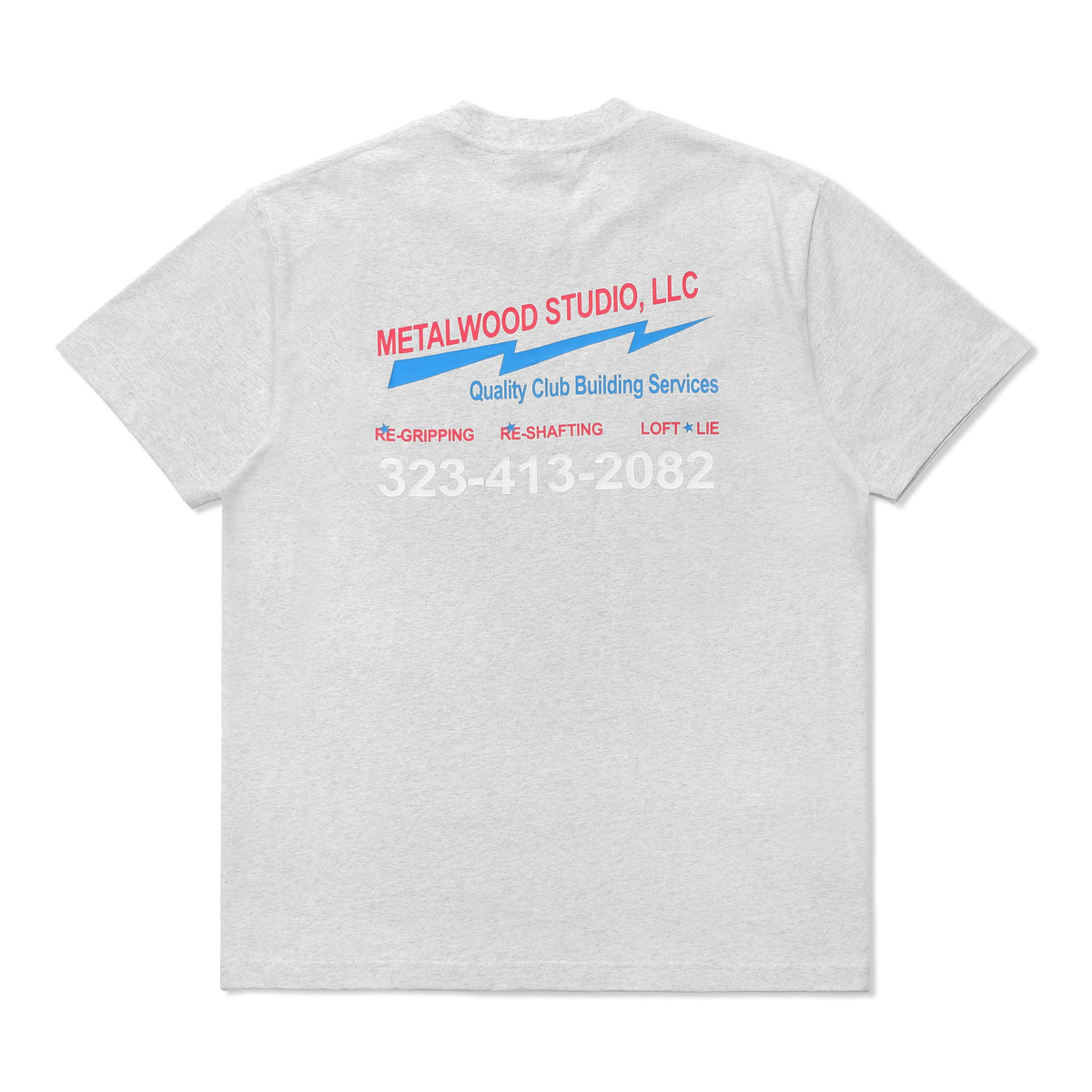 Club Building Tee, Heather Grey