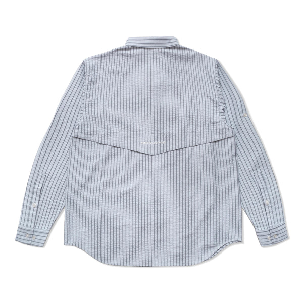 Metalwood Seersucker Fishing Shirt, Sky
