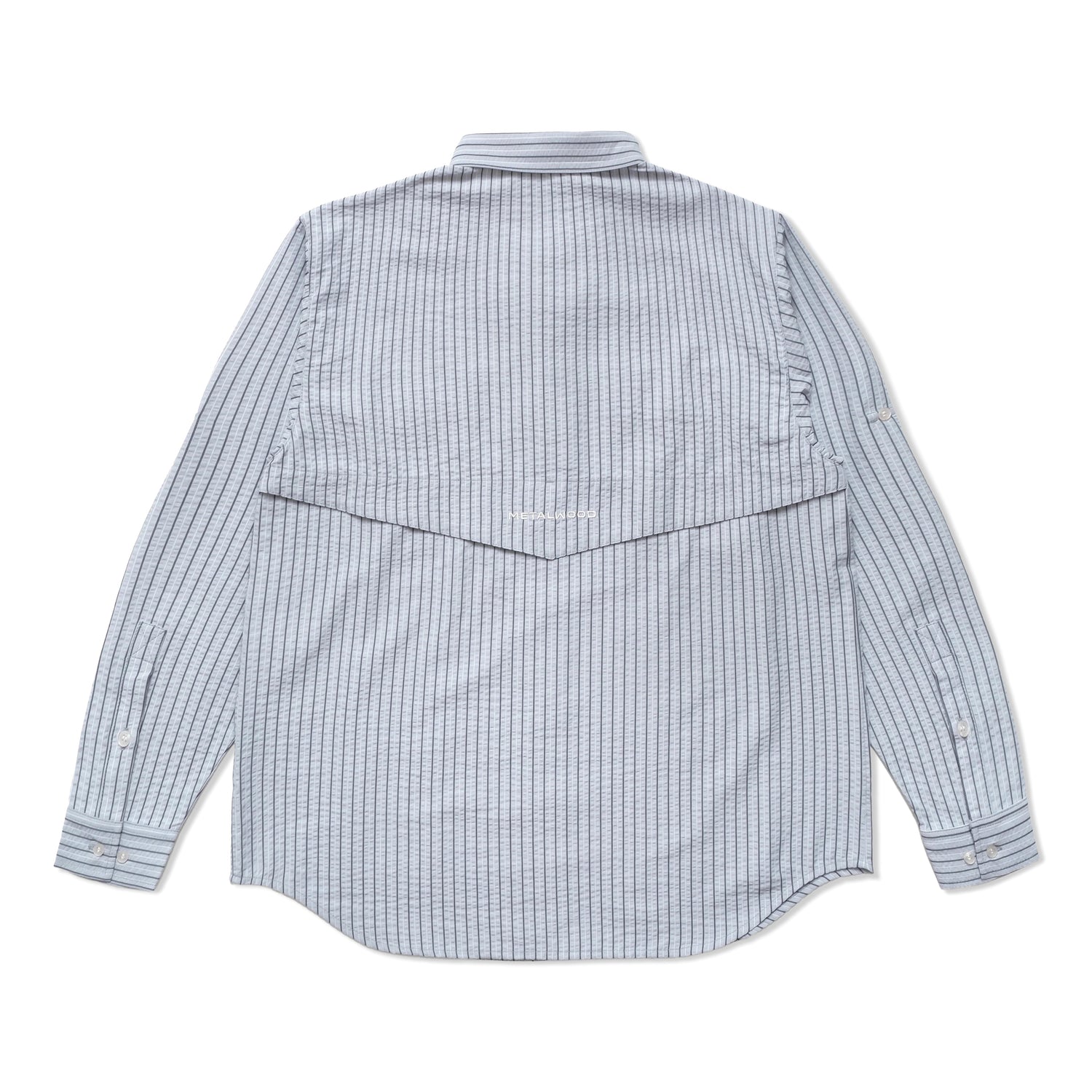 Seersucker Fishing Shirt, Sky