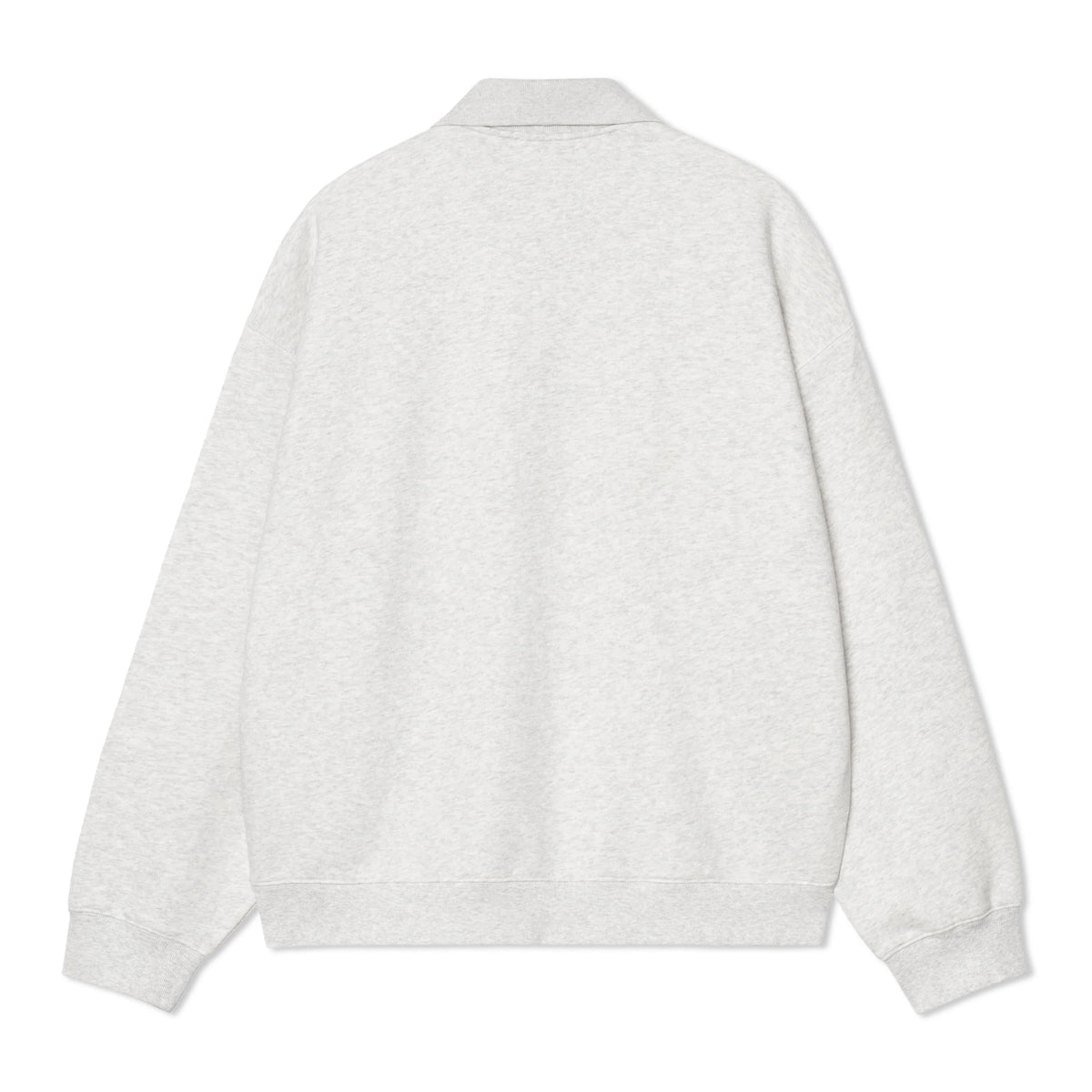 WIP Label Polo Sweat, Ash Heather
