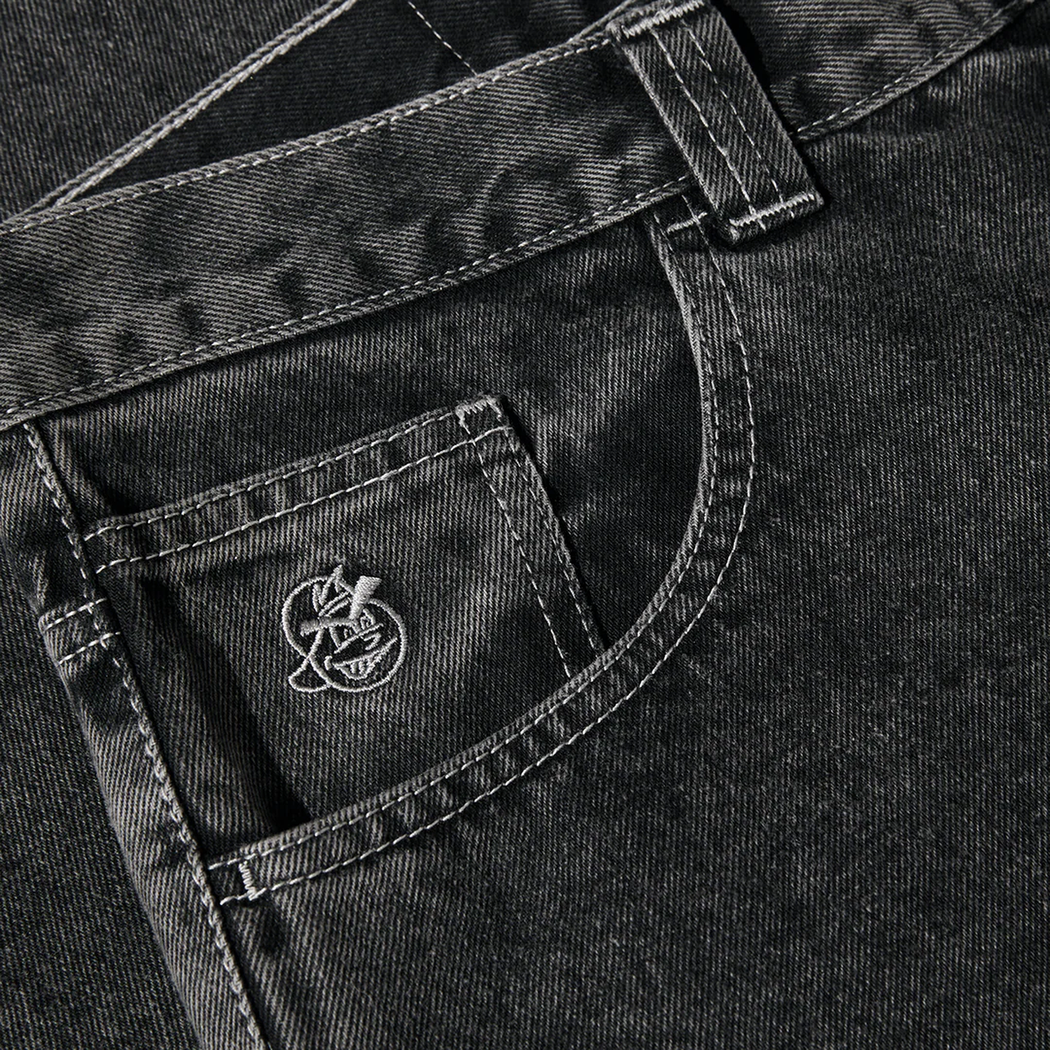 93 Pants, Silver Black