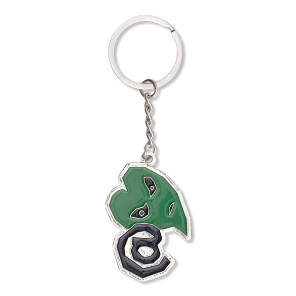 Always Do What You Should Do Love Hard Keyring, Green / Black